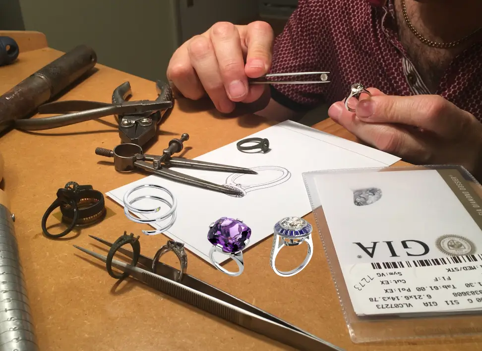 David Law Your Bespoke Designer at the jewellers bench