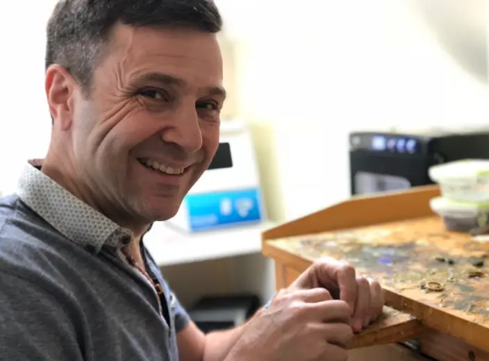 Lab-grown diamond ring designer David Law, expertly crafting bespoke engagement rings with precision, innovation, and personal service.