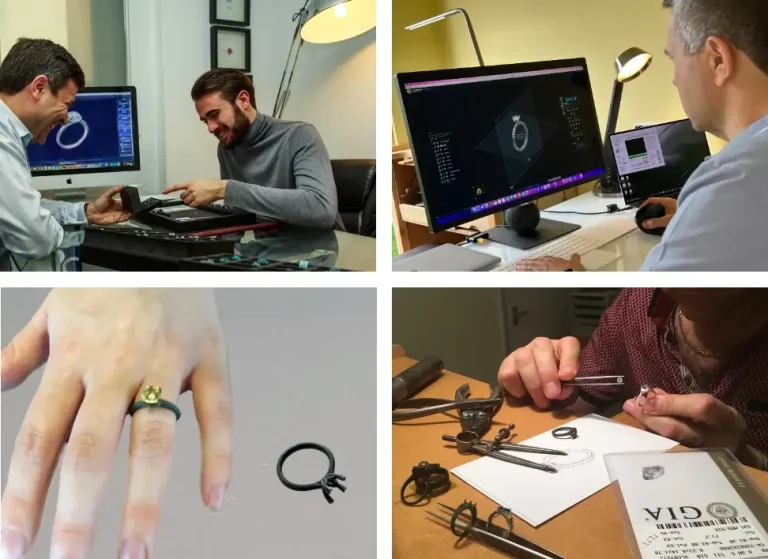 How david law design bespoke engagement rings with clients in 3D at The bench