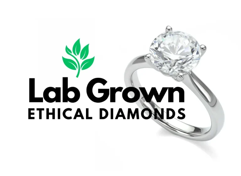 lab grown ethical diamond engagement ring