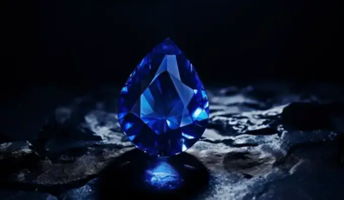 vibrant beautiful pear sapphire