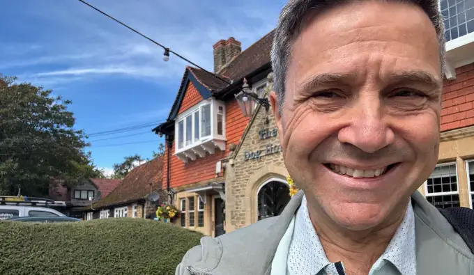 David Law visiting a client in Oxford as your travelling jeweller