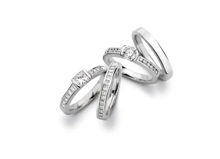 engagement rings, matching wedding rings and eternity rings