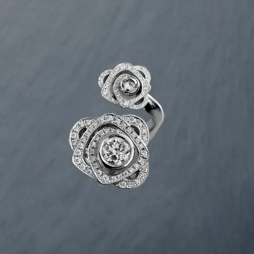 diamond set bespoke dress ring rmodelled by David Law