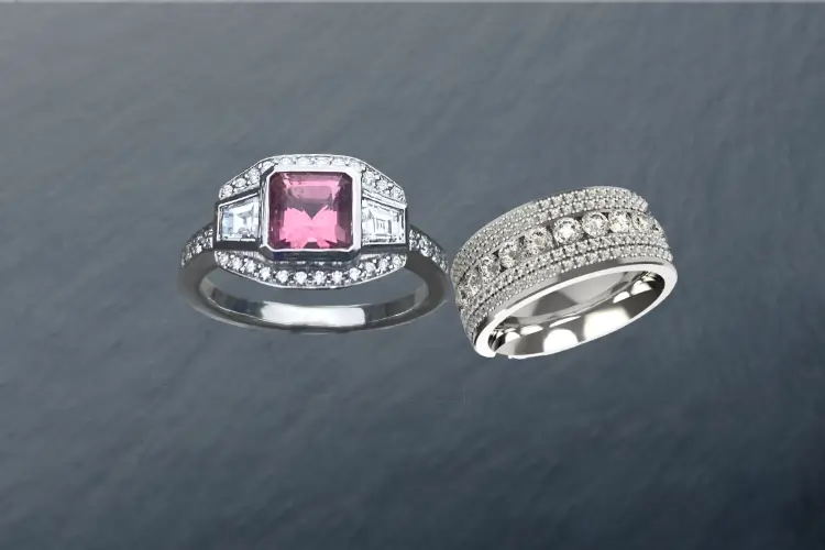 eternity and wedding ring