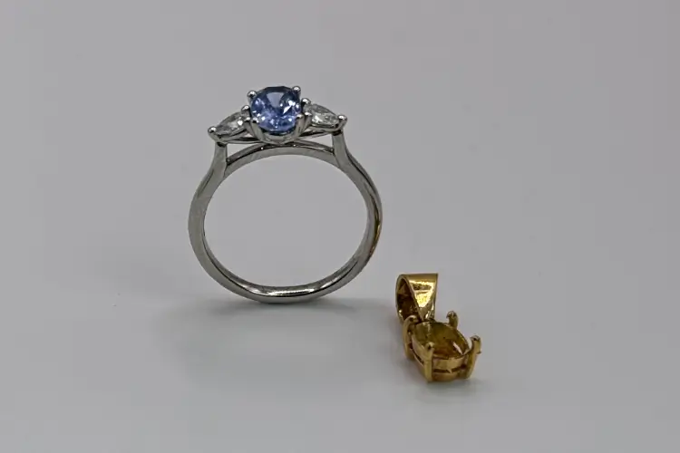 repurposing a family heirloom into an engagement ring