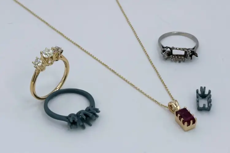 three stone besoke engagement ring remodelled