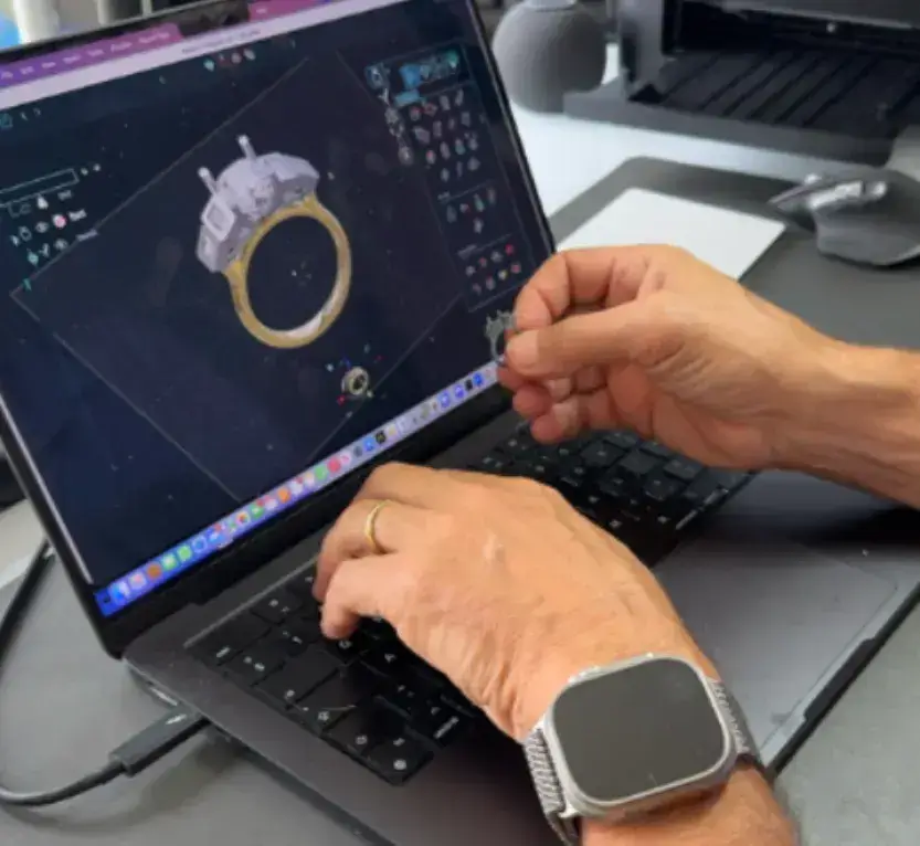 David Law bespoke engagement ring designer