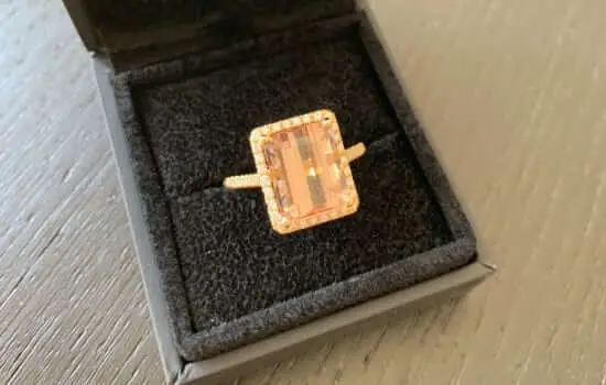 Gemstone engagement ring